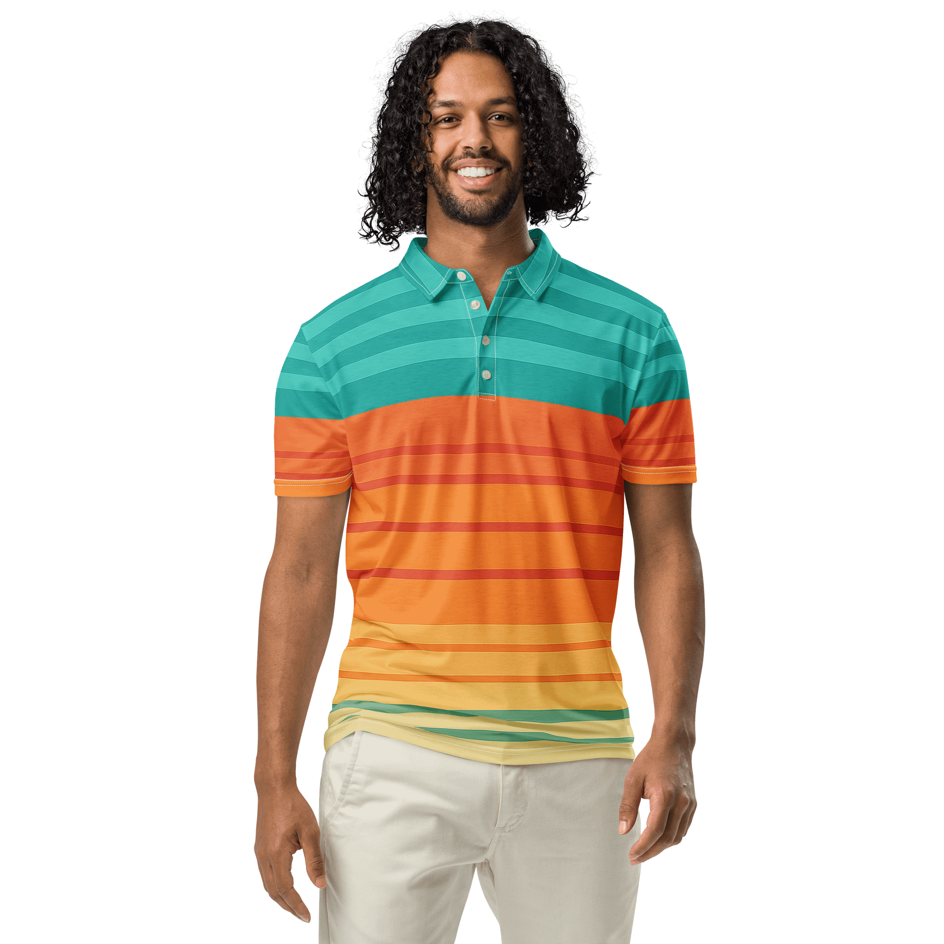 🌅 ZENITH Gradient Stripes Polo product image (6)
