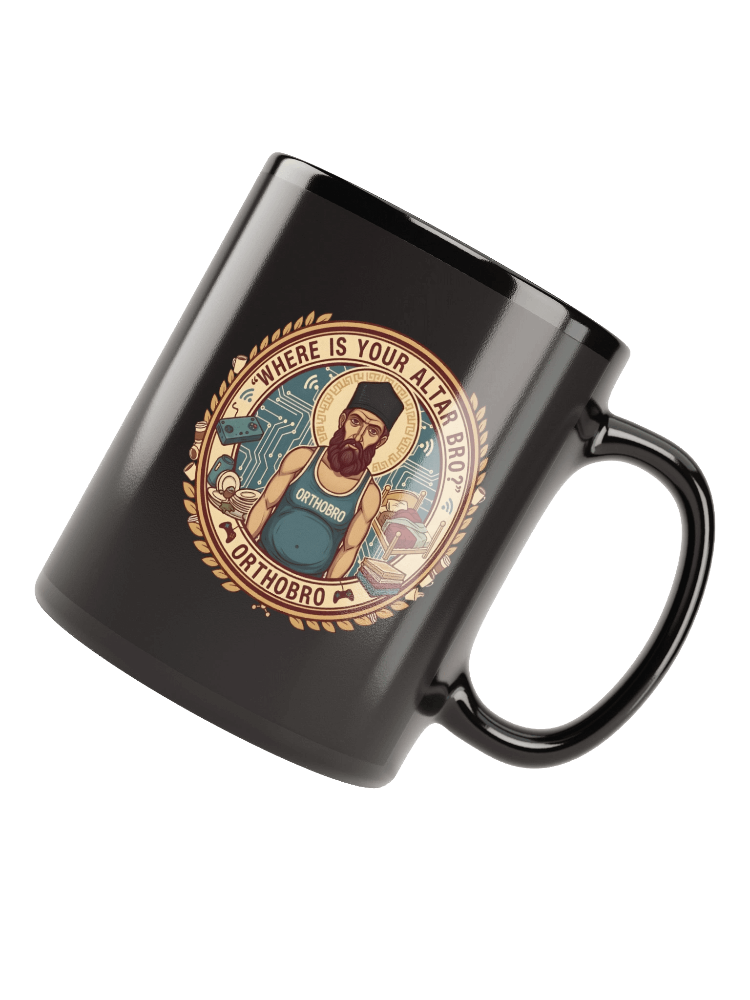 Where Is Your Altar Bro? (Black Mug) product image (7)