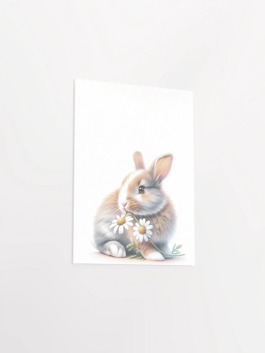 Woodland Bunny having Lunch Decor Print product image (4)
