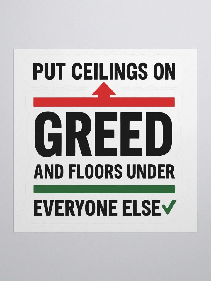 Greed Limitation Sticker Set product image (1)