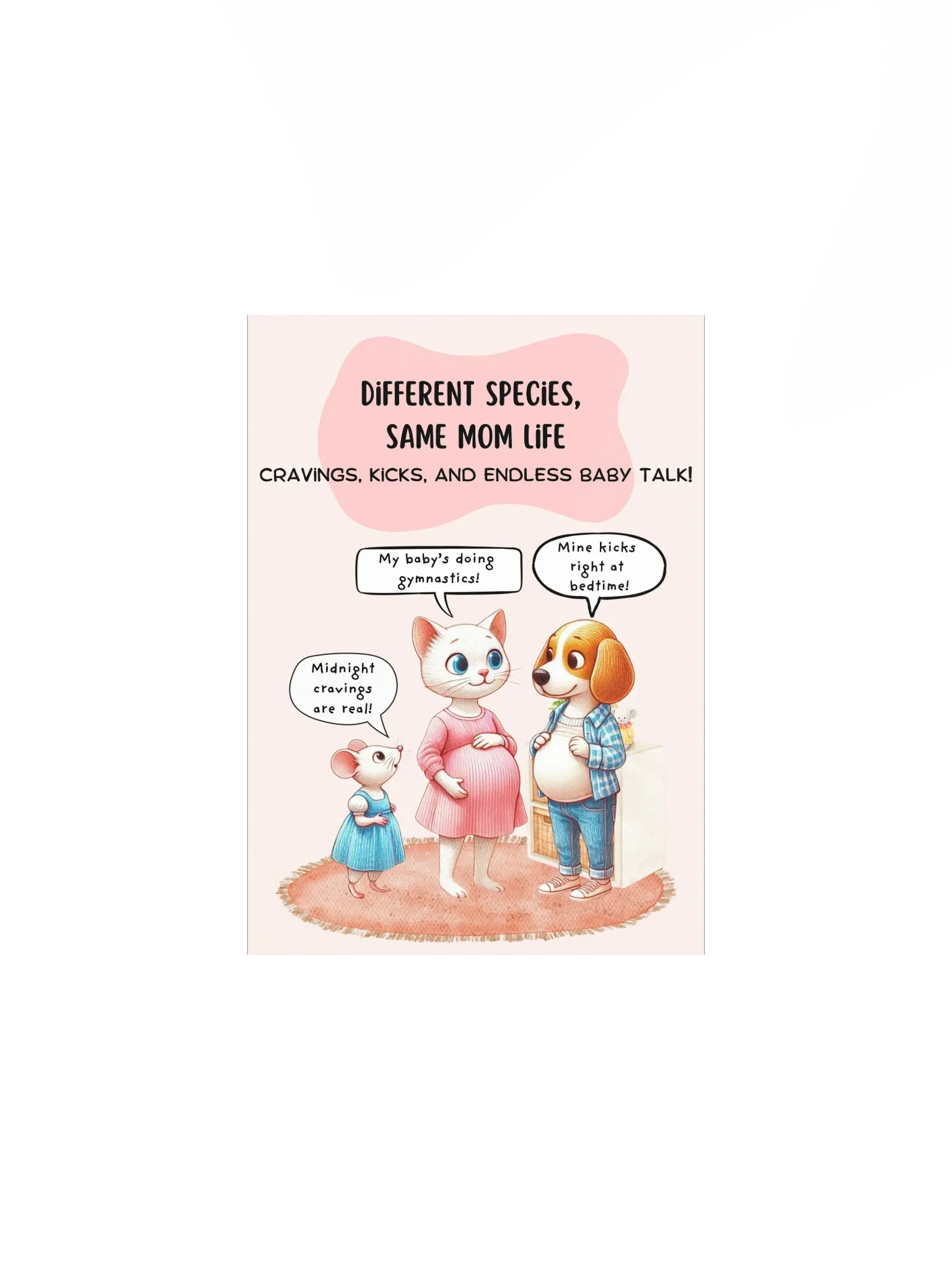 Pregnancy Chit Chat Vibrant Matte Poster Print product image (1)