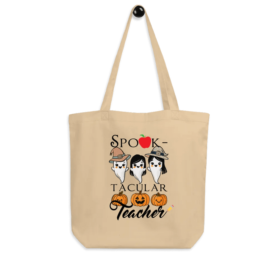Hand-Drawn Spook-Tacular Teacher Canvas Cotton Bag product image (8)