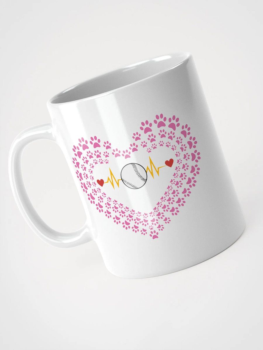 Heart Paw Print Baseball Mug product image (2)
