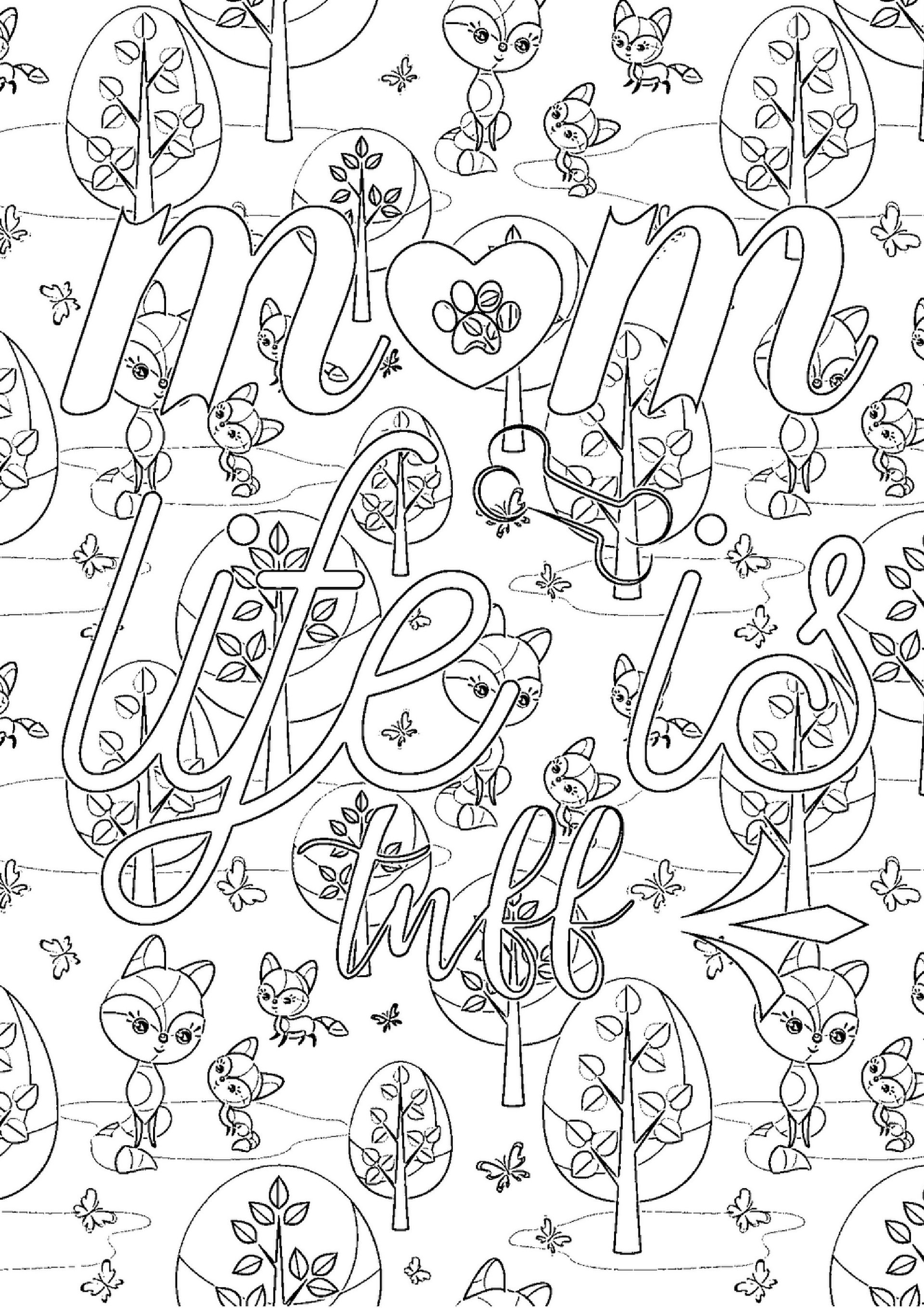Pet Mom Life Quotes Coloring Book-30 pages product image (5)
