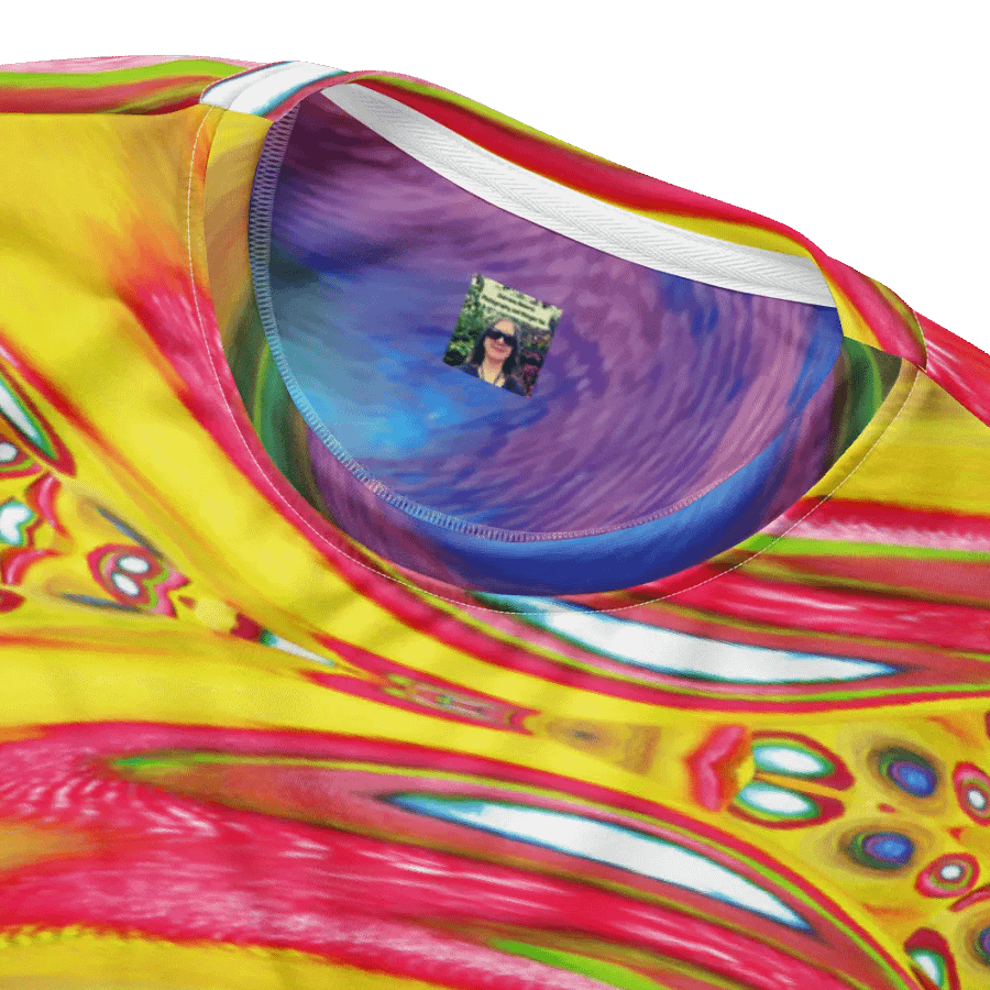 Abstract Colourful Swirl Acrylic Circles Unisex Sweatshirt product image (7)
