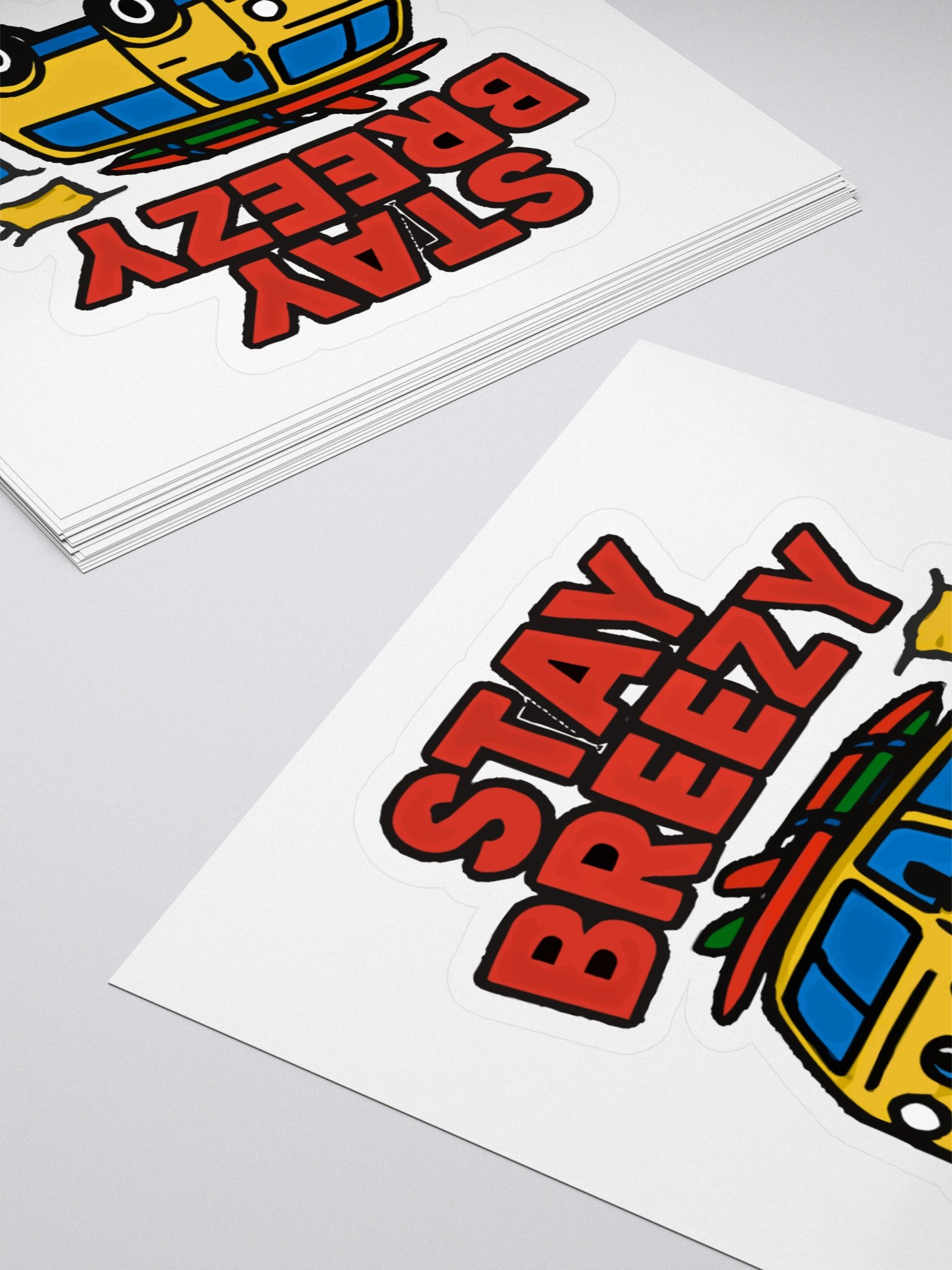 Stay Breezy Van Kiss Cut Stickers product image (4)