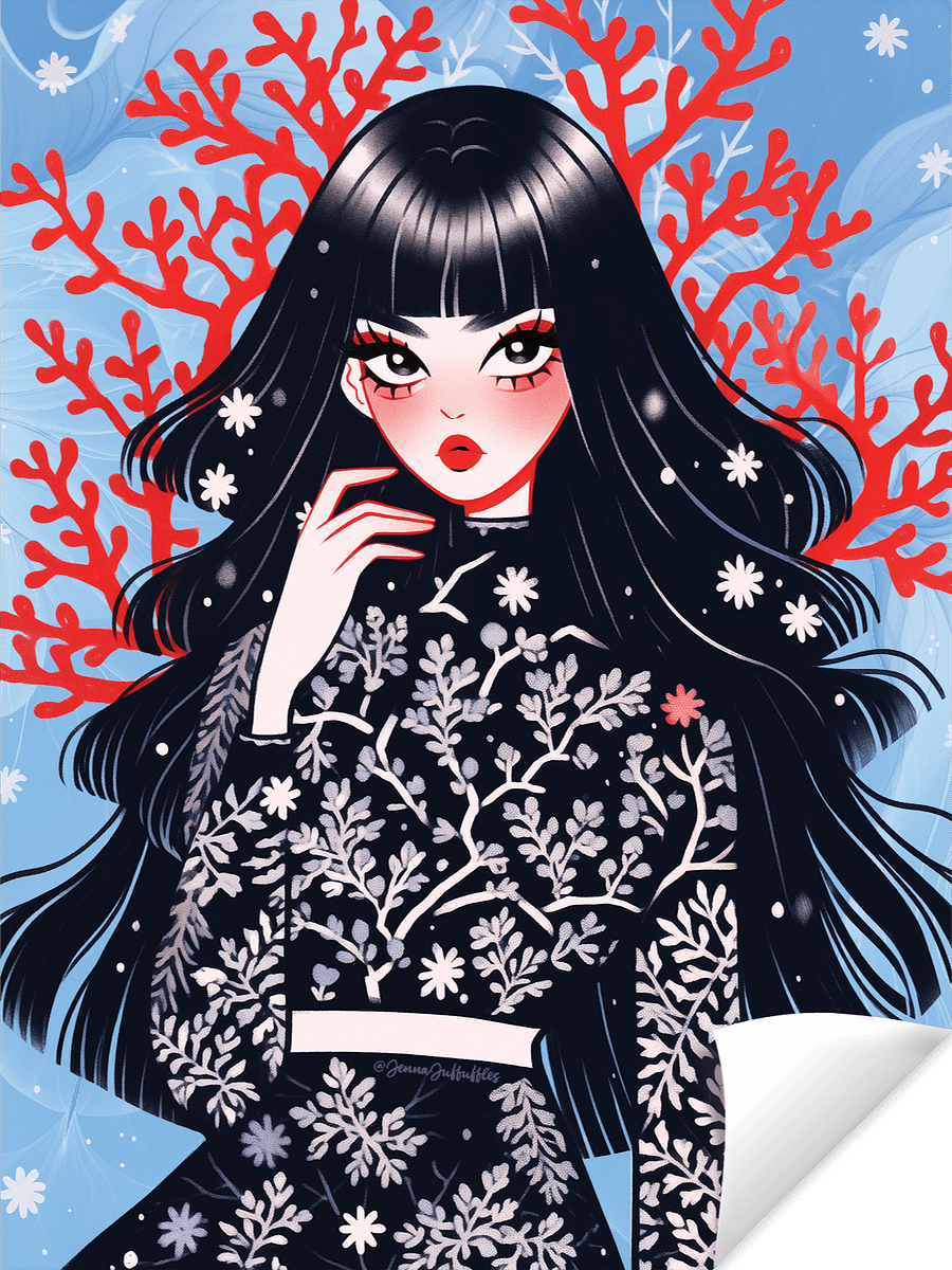 Snowy Fashion | Matte Paper Print product image (1)