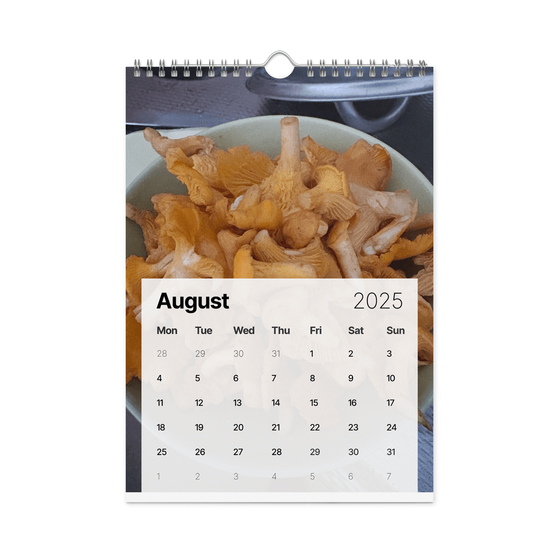 Golden Harvest: 2025 Mushroom Wall Calendar product image (2)