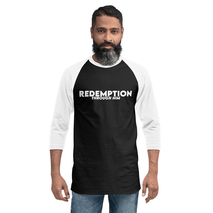 REDEMPTION THROUGH HIM FINE JERSEY RAGIAN TEE product image (2)