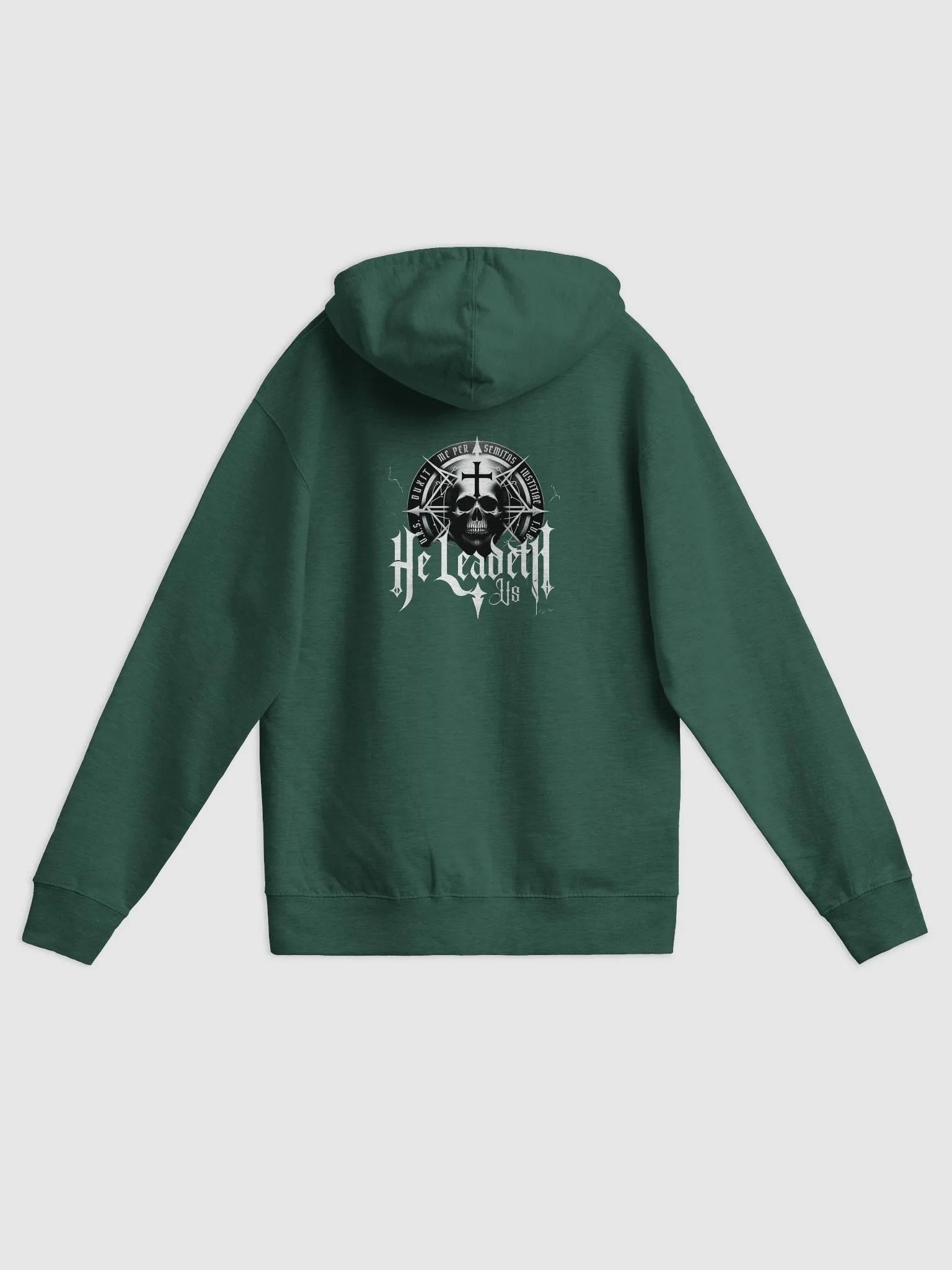 Sanctus: Fleece Zip-Up Hoodie (He Leadeth Us) product image (22)