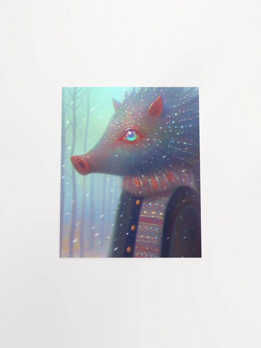 Whimsical Boar Art Matte Poster product image (4)
