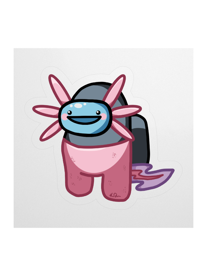Axolotl Bean Body Sticker product image (1)