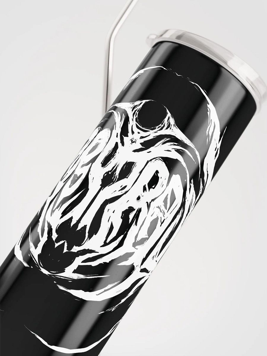 Furry Trash Metal Tumbler - white on black product image (5)