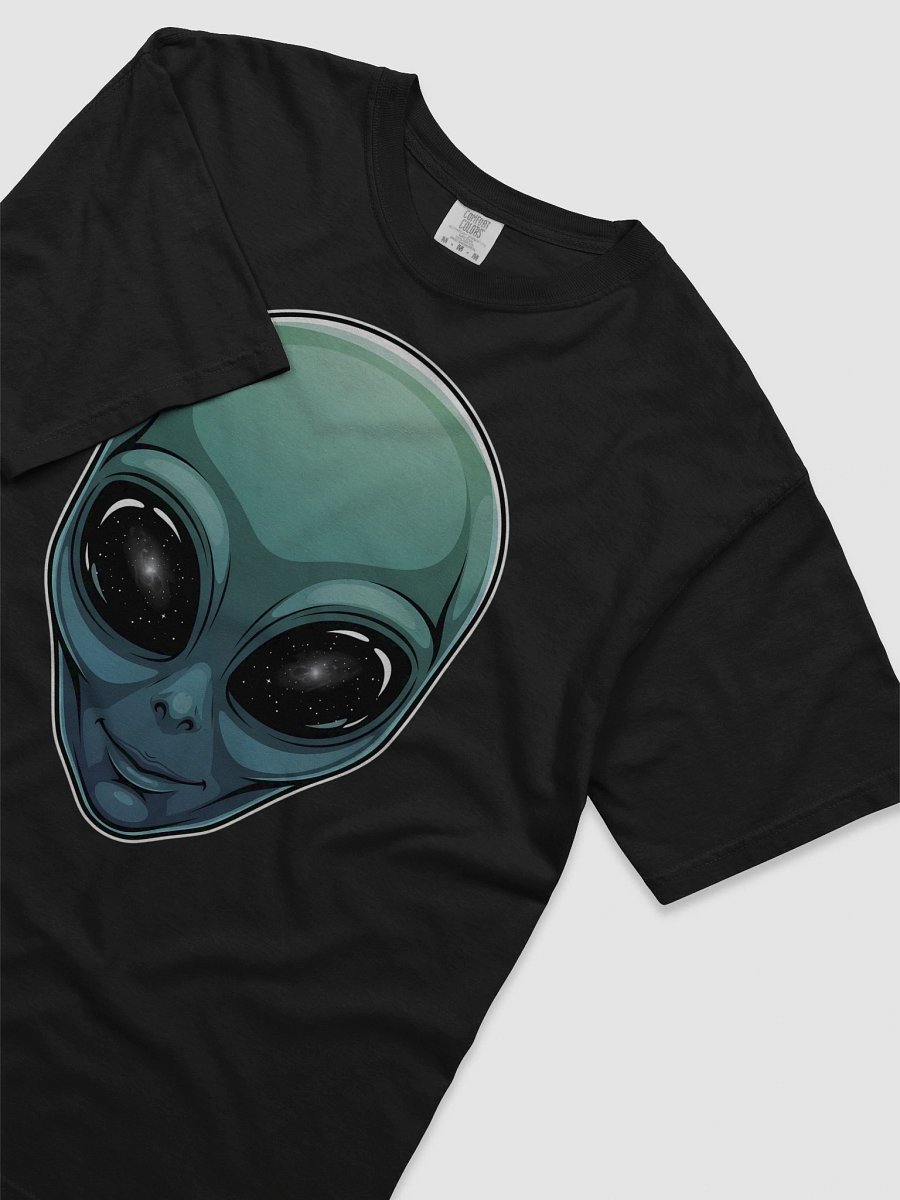 Cosmic Voyager Alien Sticker Tee product image (3)
