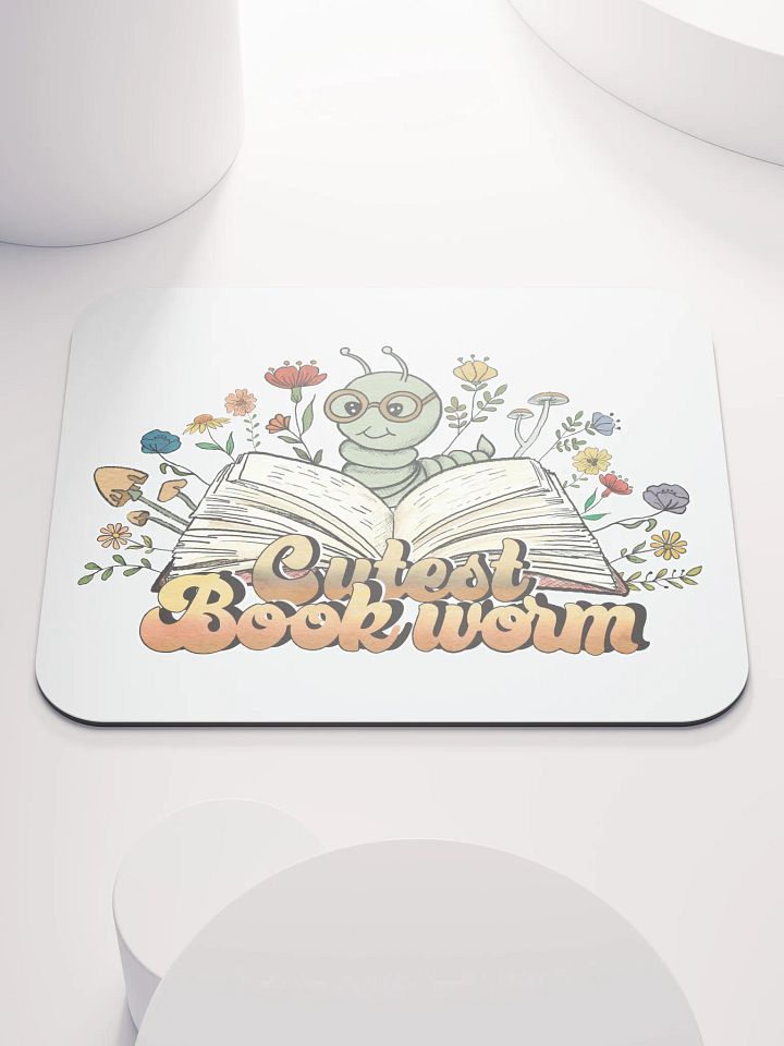 Cutest Bookworm Mouse Pad product image (2)