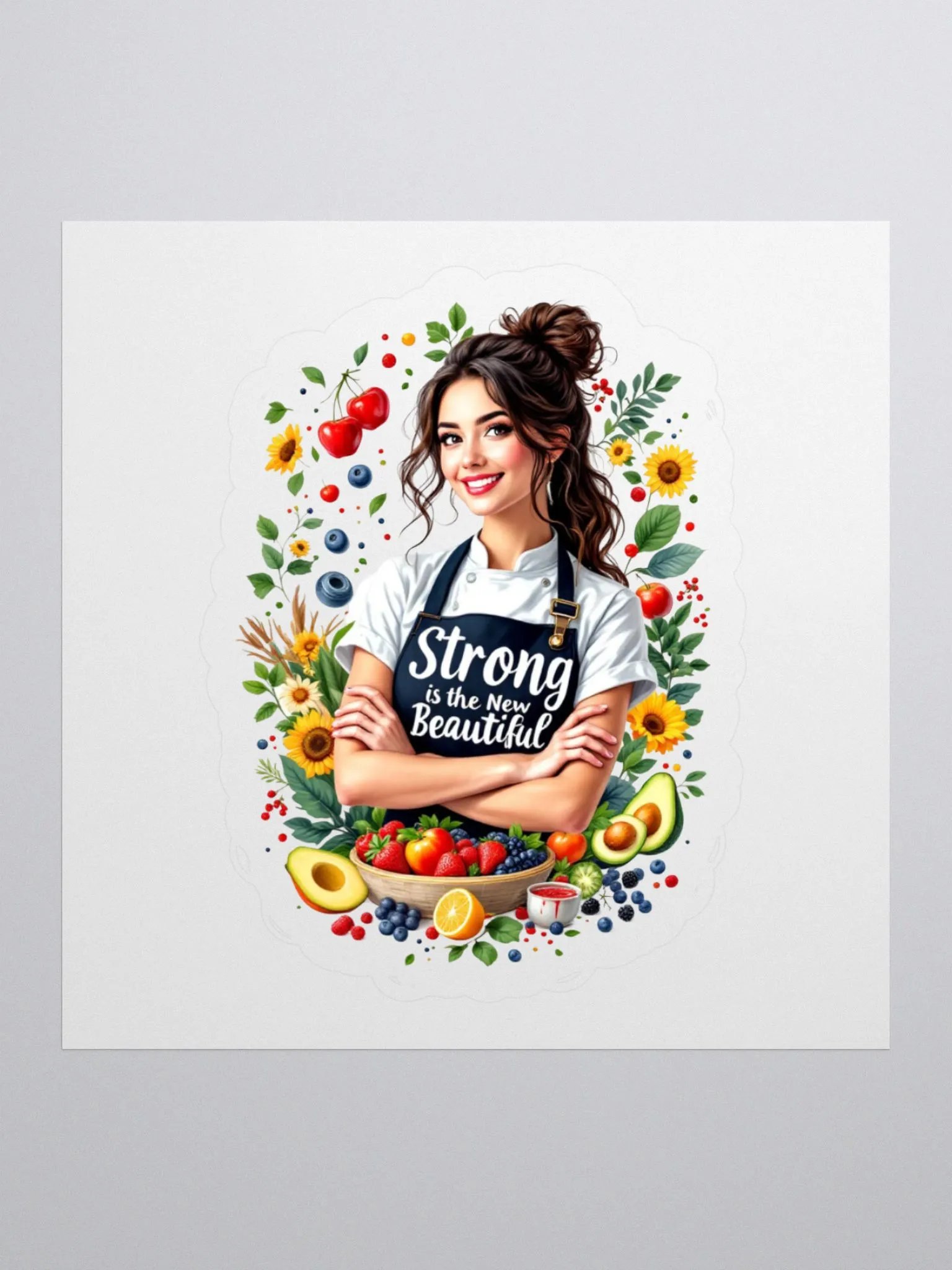 Strong is the New Beautiful Kiss Cut Stickers product image (1)