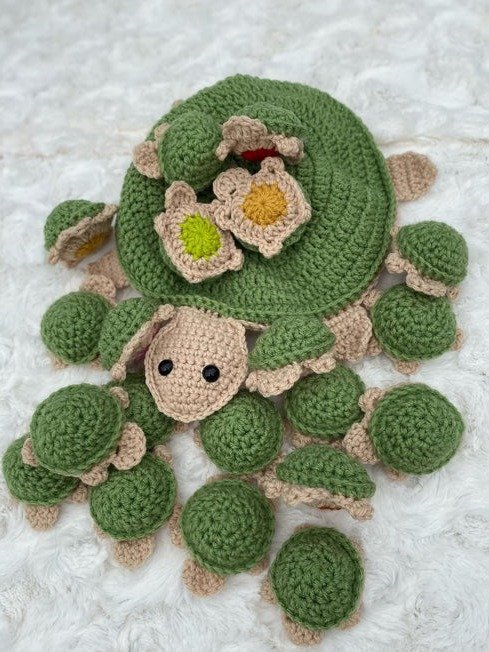 Schildkröten Memory-Spiel Häkelanleitung product image (1)