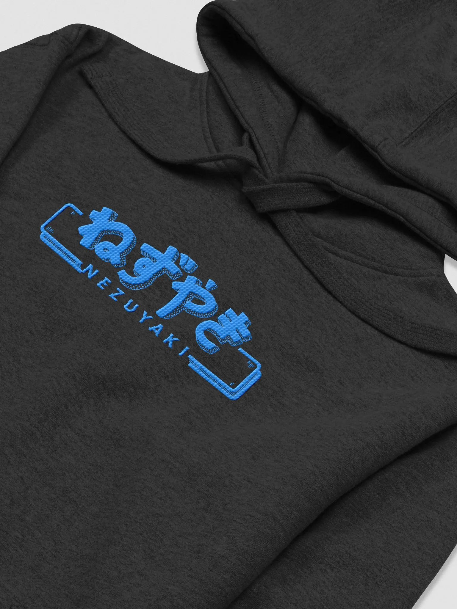 Hiragana! Nezuyaki Embroidered Premium Sweatshirt (Blue) product image (3)