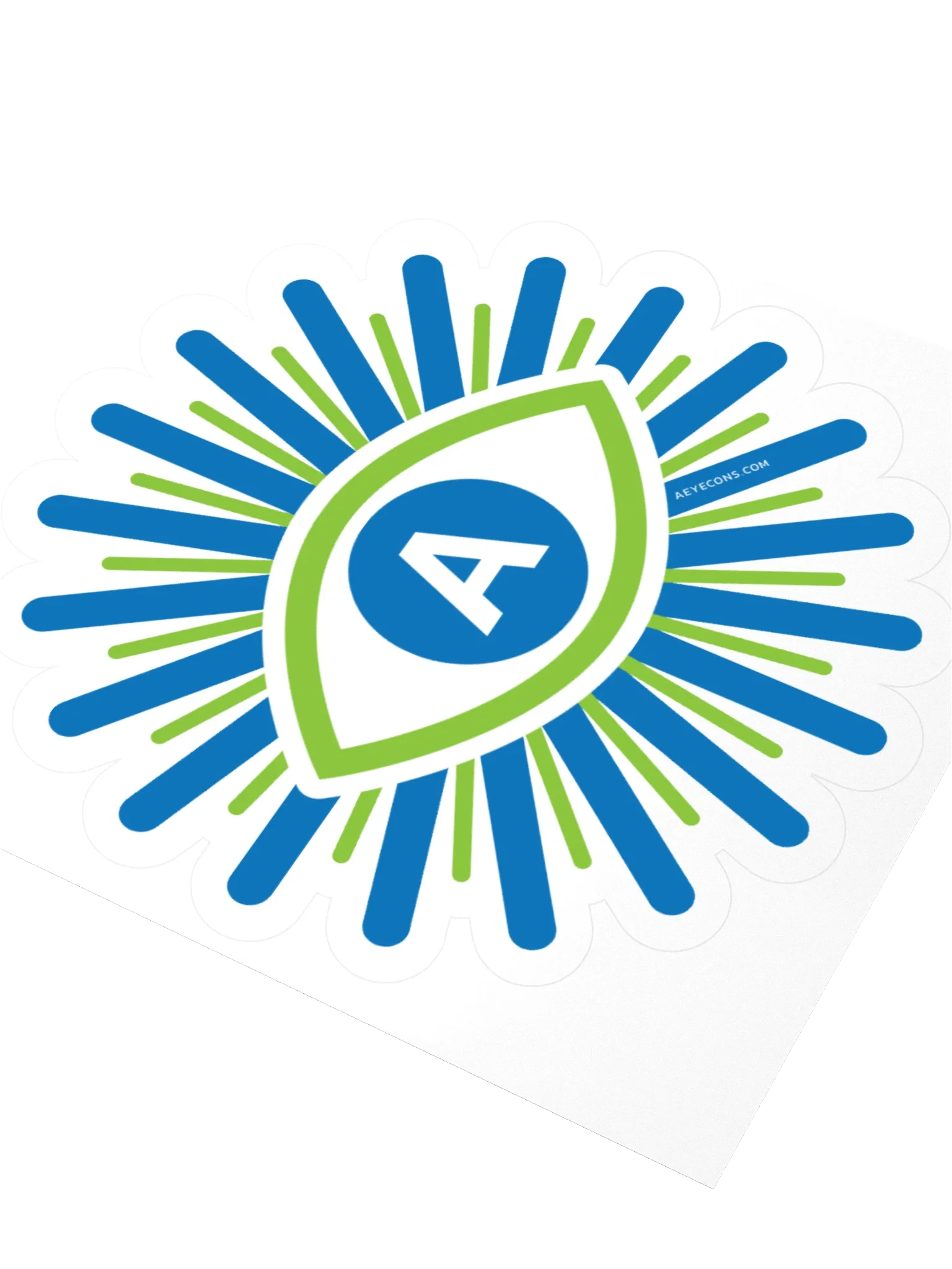 Official Logo of AI™ Burst Kiss-Cut Sticker | AI Sticker | AEYECONS™ product image (3)