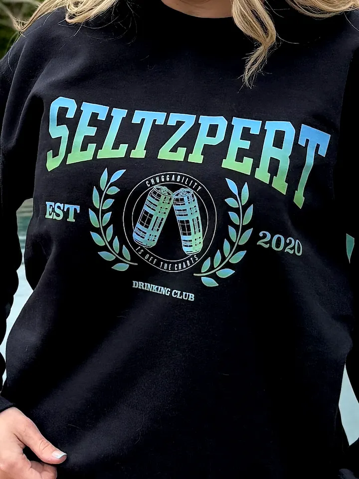 Seltzpert Drinking Club Blue Lagoon Crewneck product image (2)
