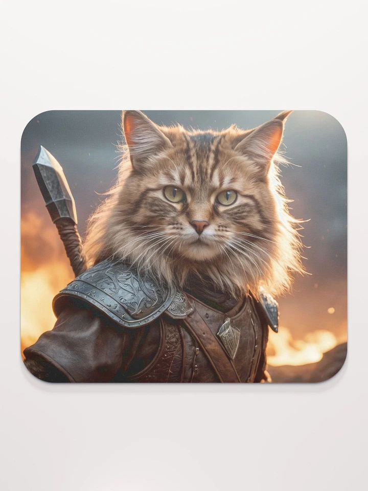 Badass Barbarian Cat Mouse Pad Classic product image (2)