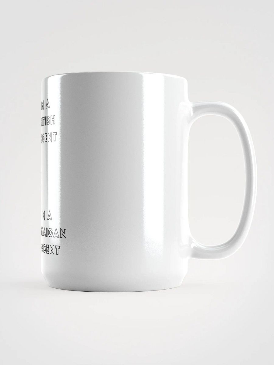 Beer Can Bacon - British and Jamaican Accents Humor Mug product image (1)