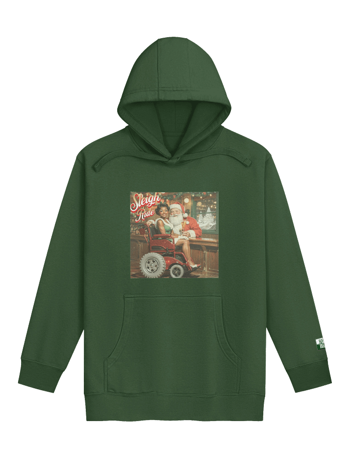 Vintage Pin-up Sleigh Ride Unisex Hoodie product image (1)