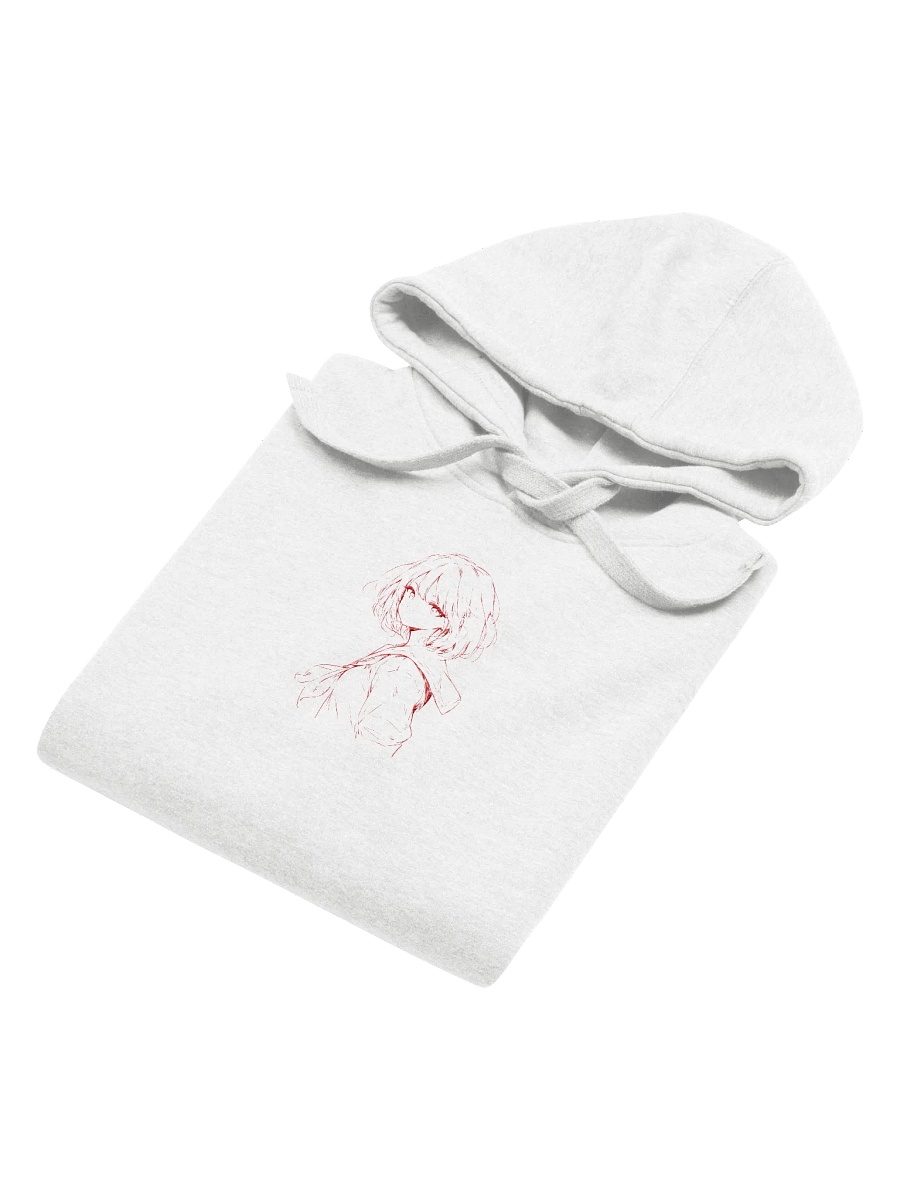 Minimalisitc Anime Center Embroidered Hoodie product image (4)