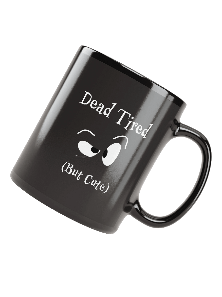 Dead Tired But Cute – Droopy-Eyed Cartoon Ceramic Mug product image (7)