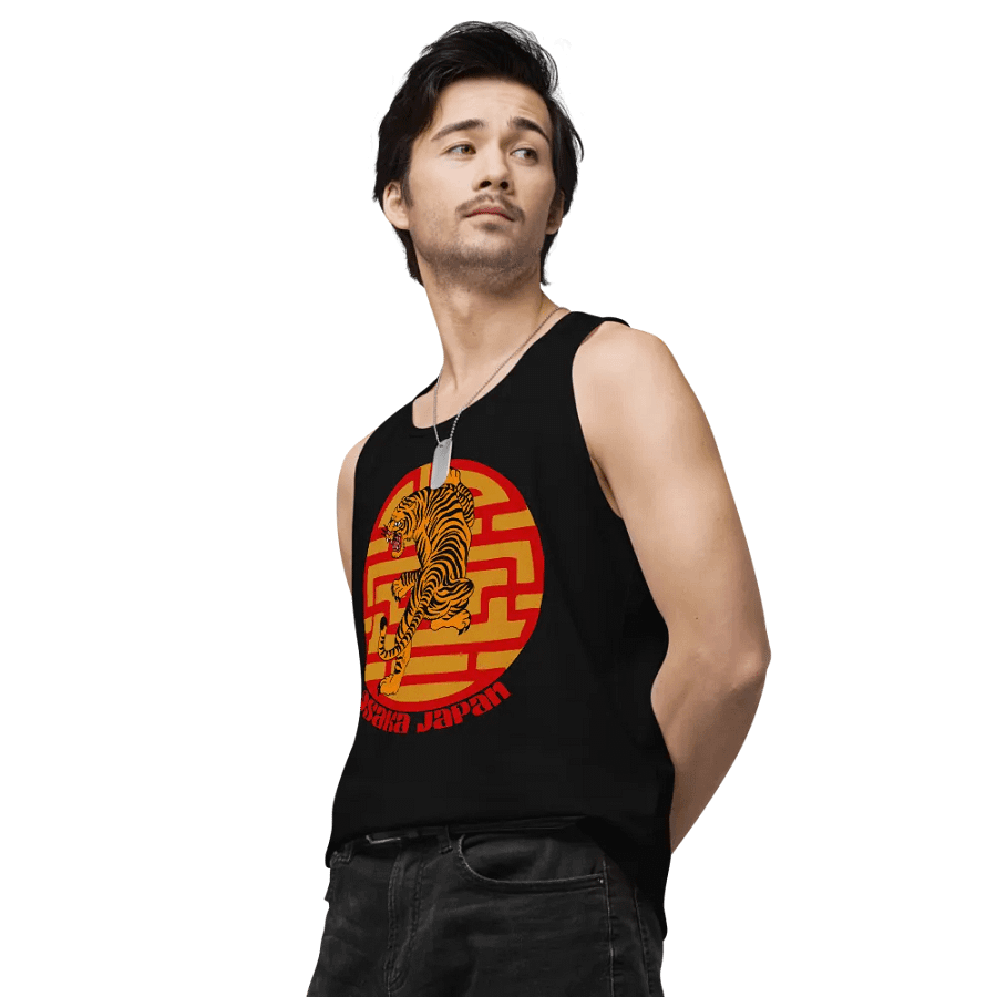 Fierce Tiger Leap Men's Tank Top product image (4)