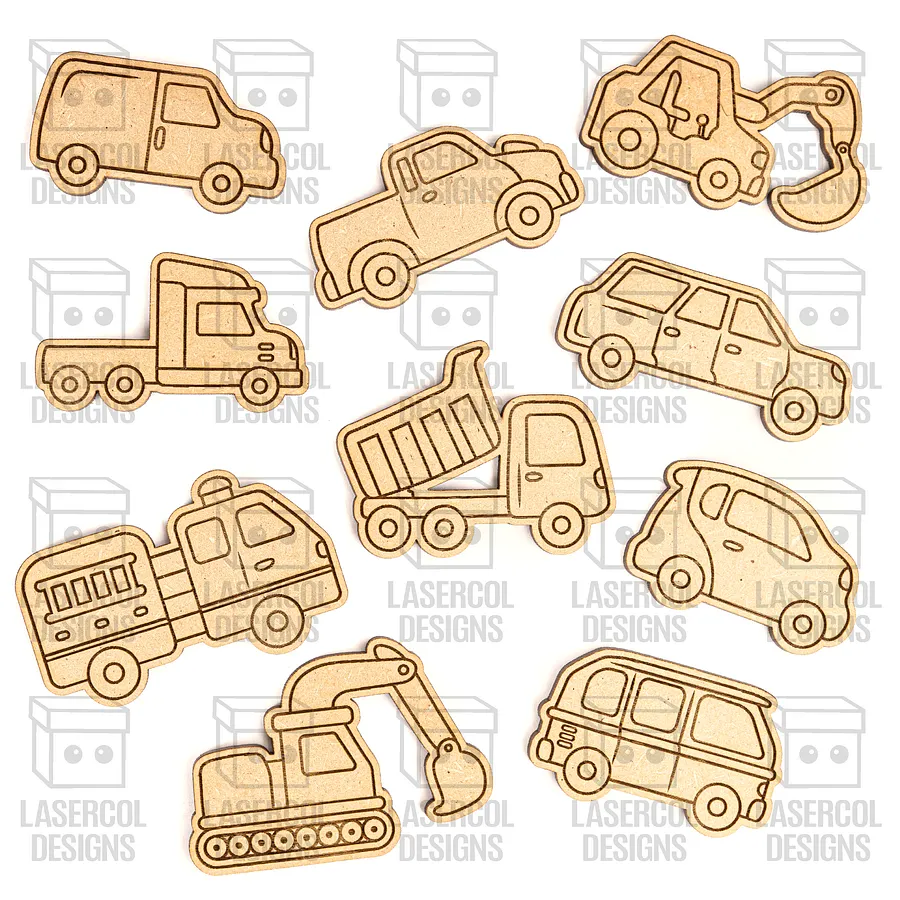 Cars Paint Kit DIY Cut Outs - Laser Cut Files product image (2)