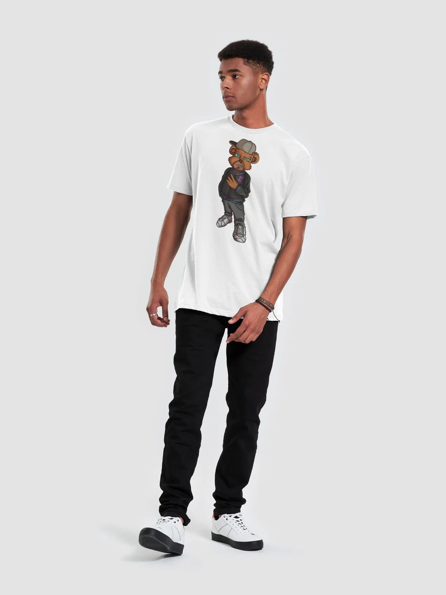 Standing Bear White T-Shirt product image (6)