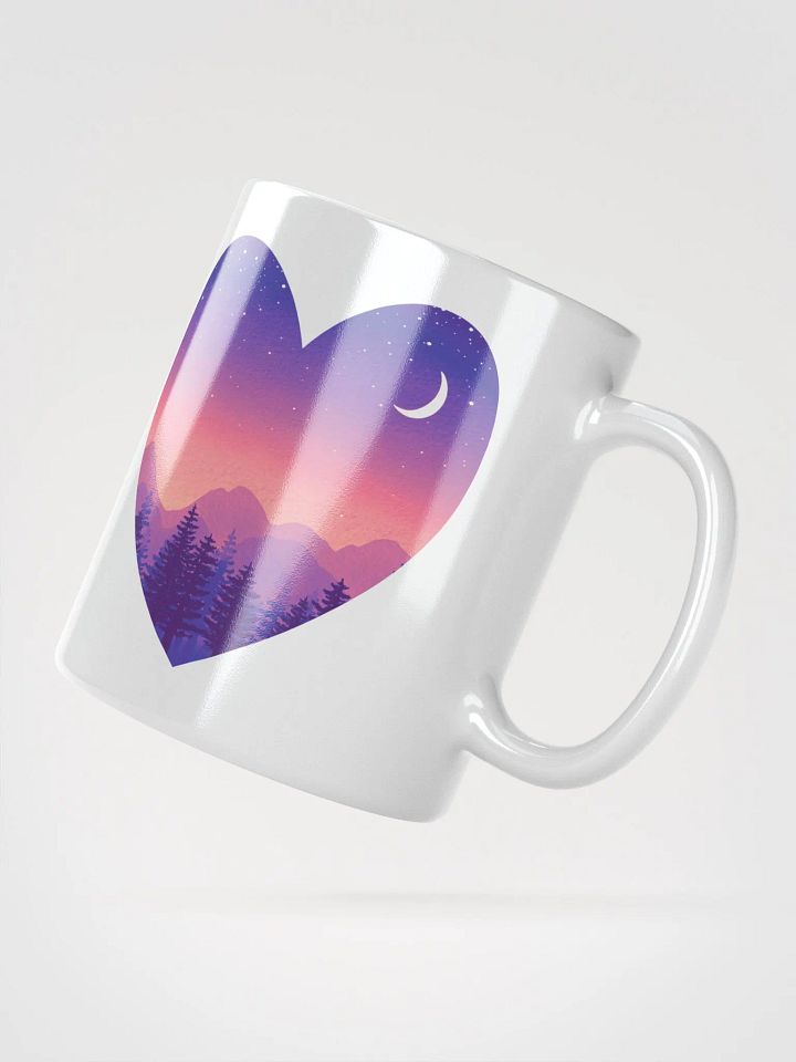Lavender Sunset - Heart Mug product image (2)