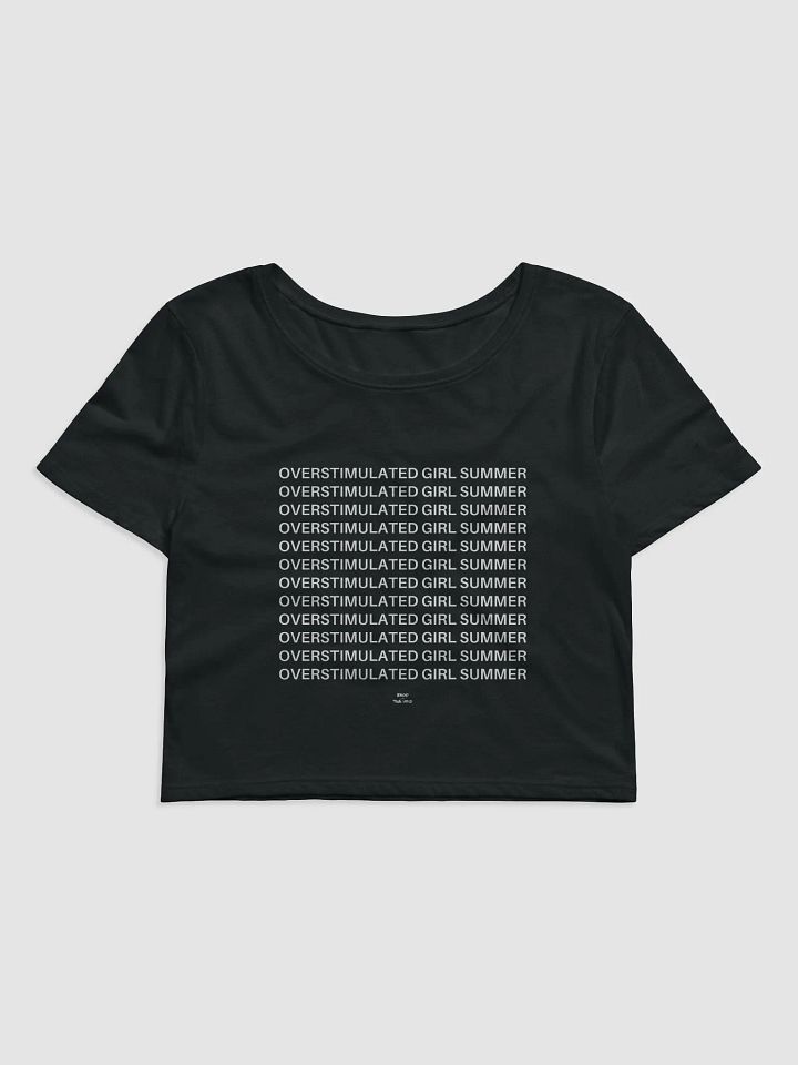 OVERSTIMULATED GIRL SUMMER white crop top product image (2)