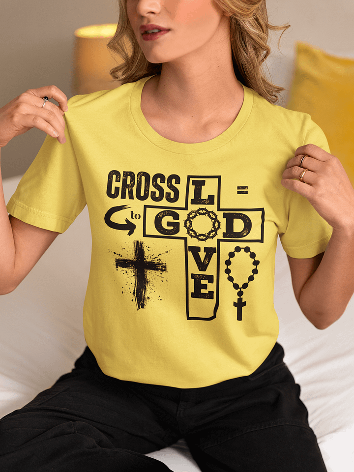 Cross Equal To God Love Bella Canvas T-shirt product image (1)