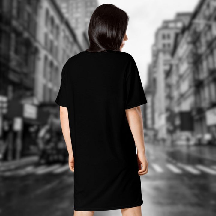 NYC New York City Graphic All Over Print T-shirt Dress product image (2)