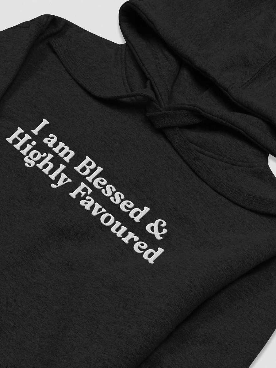 I Am Blessed & Highly Favoured Premium Hoodie - Embroidered (stitched) product image (3)