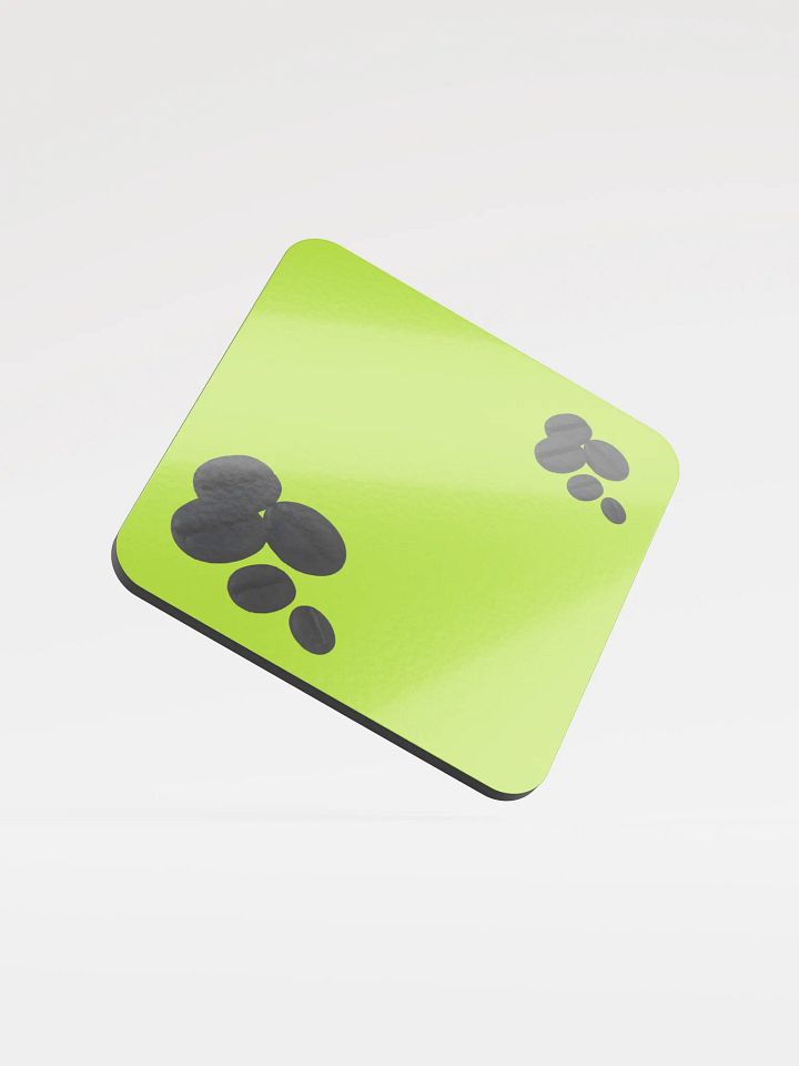 Green Black Coffee Beans Coaster product image (1)