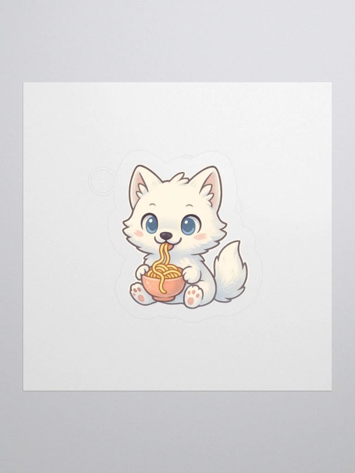 Noodle Time Arctic Fox Sticker product image (1)