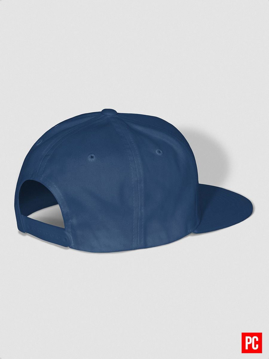 Plain Color Royal Blue Cotton Twill Flat Snapback Cap product image (6)