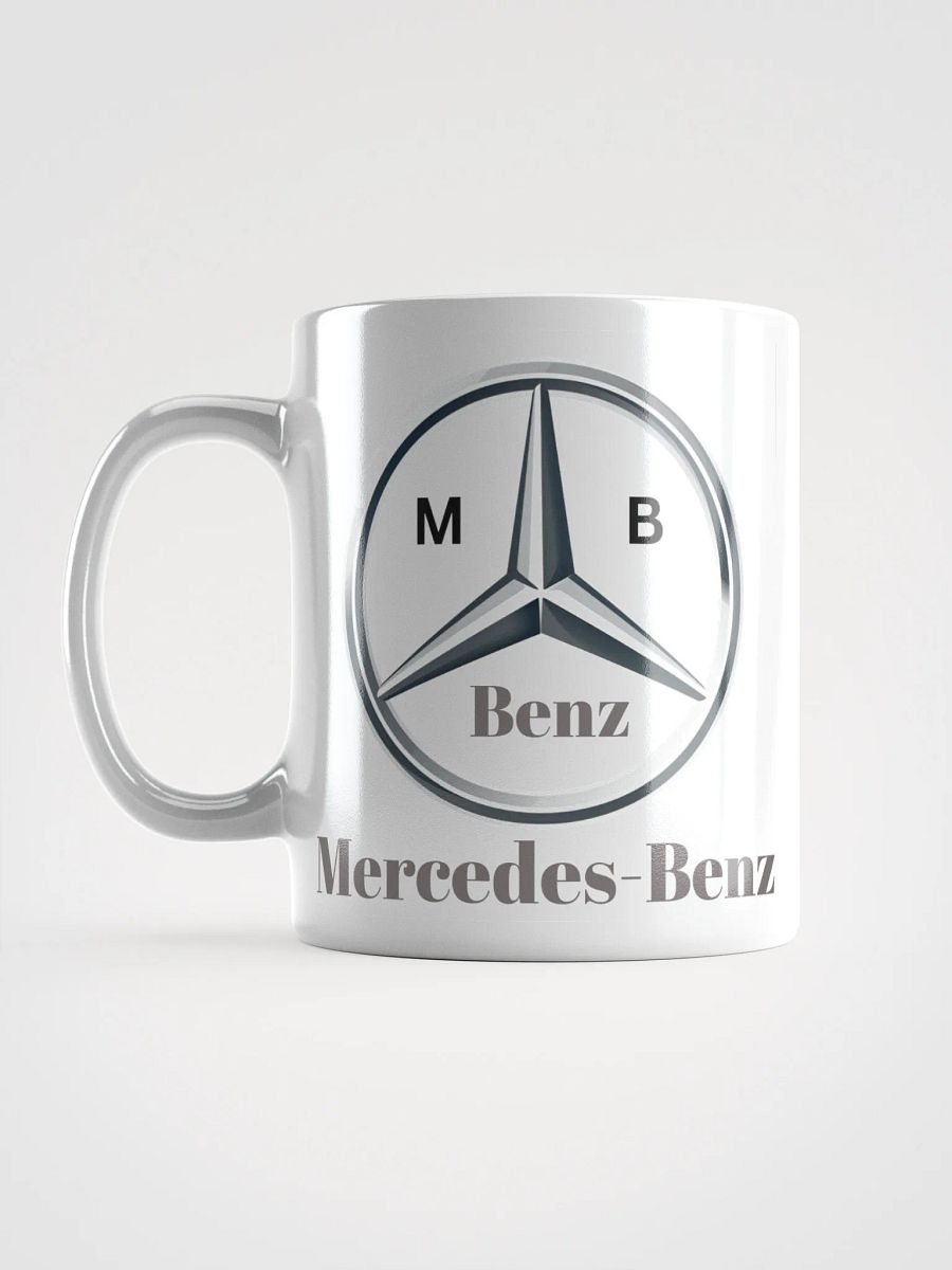 White Glossy Mug Mercedes Benz Logo product image (6)