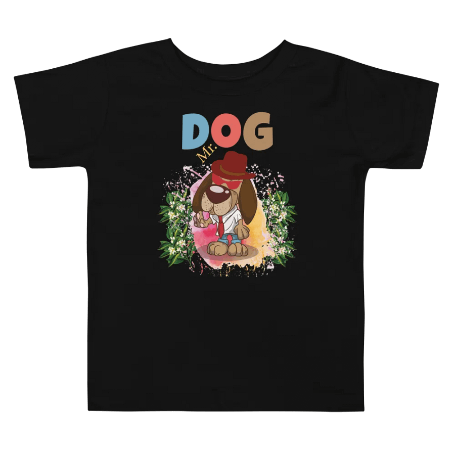 Mr. Dog Cute Dog Colorful Funny Bella +Canvas Toddler T-Shirt – Funny Shirt & Gift for Kids product image (4)