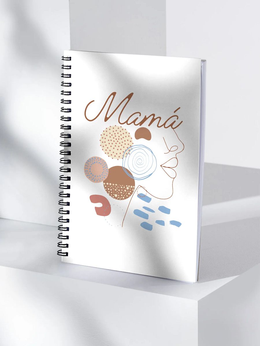 Mamá Boho Mothers Day Design Spots White Notebook product image (4)