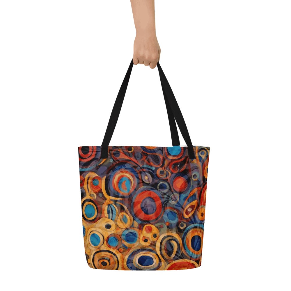 klimt inspired all over print tote for arty men and ladies product image (5)