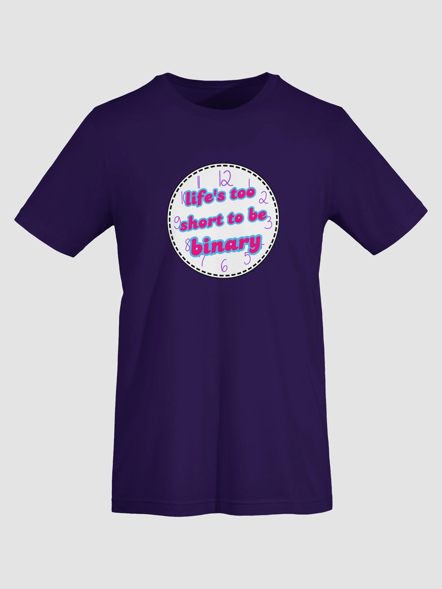 life's too short to be binary androgyne t-shirt product image (7)
