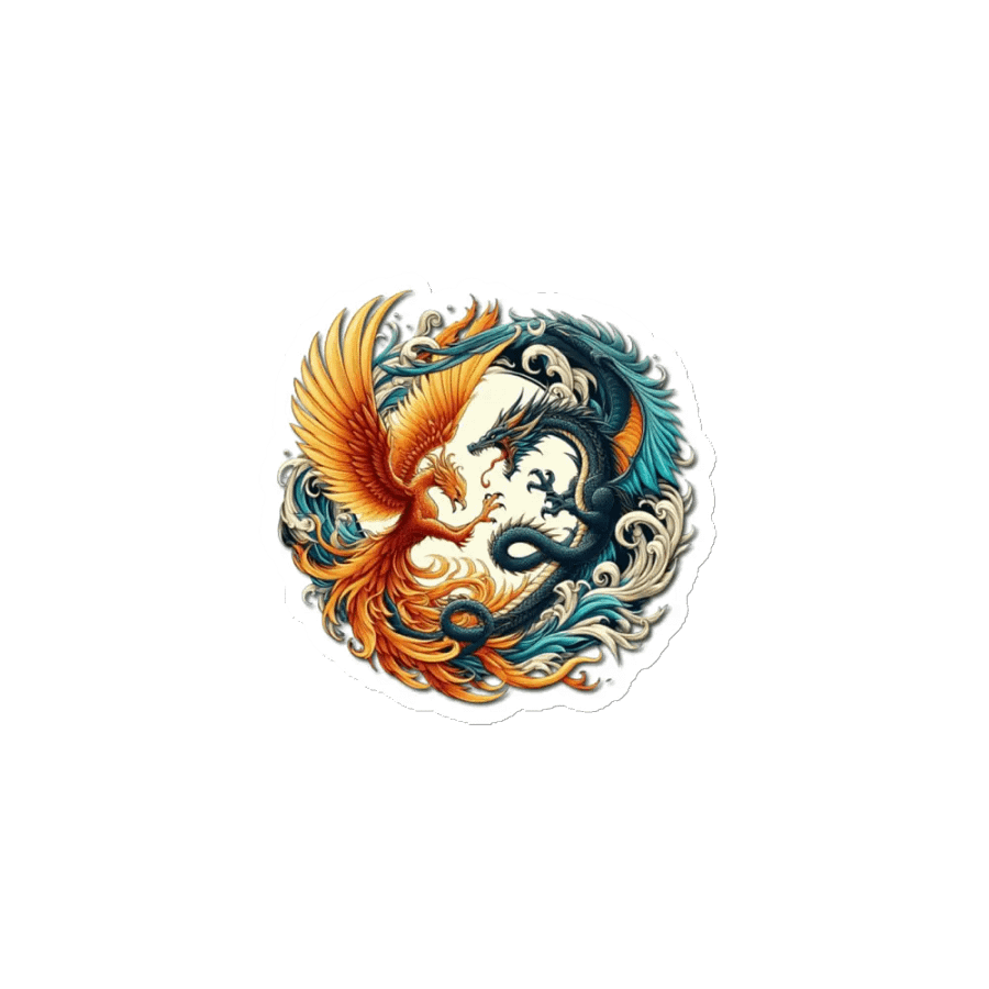 Phoenix vs Dragon Magnet product image (1)