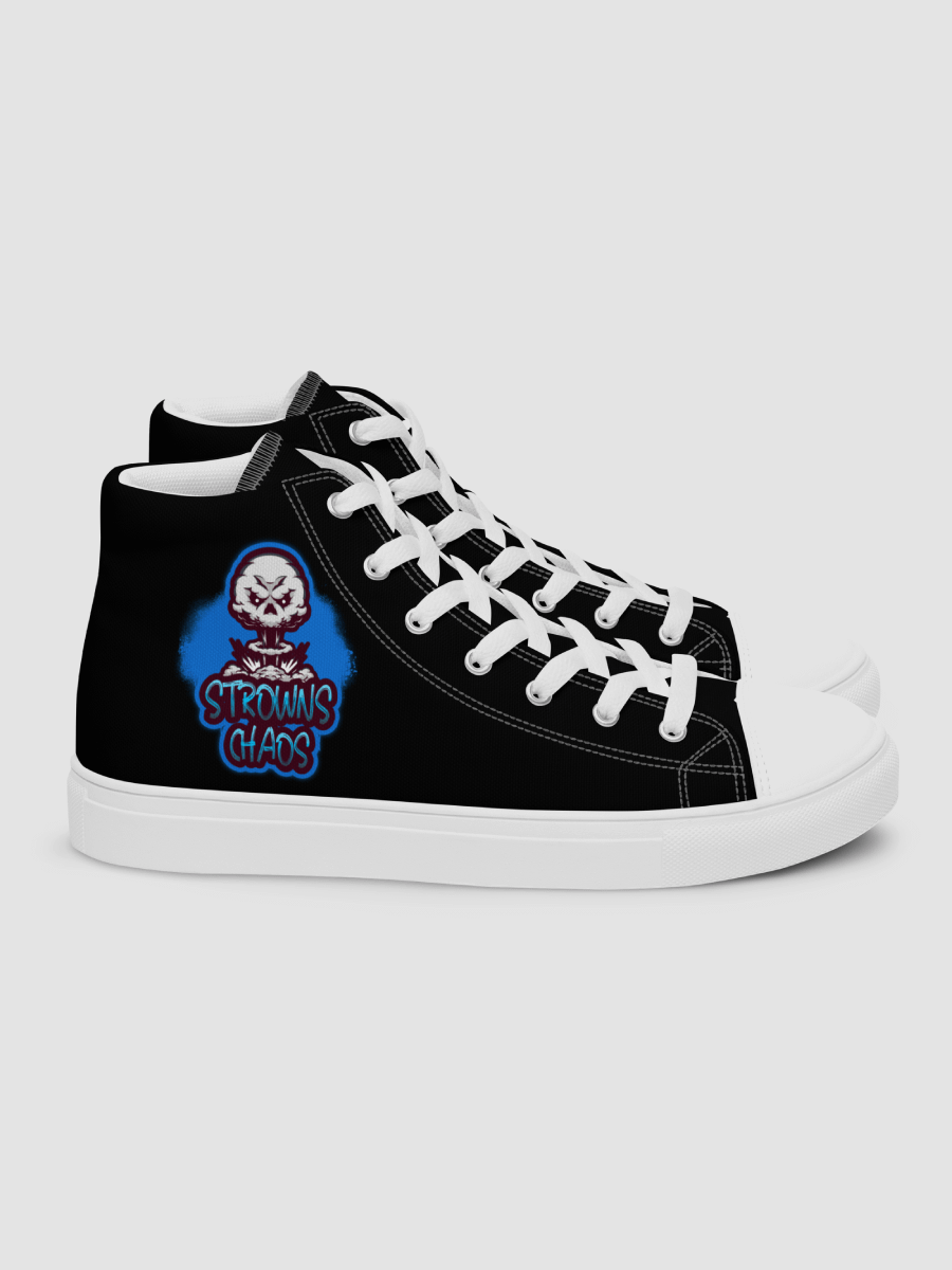 [strowns_chaos] Women;s High Top Canvas Shoes (Black) product image (3)