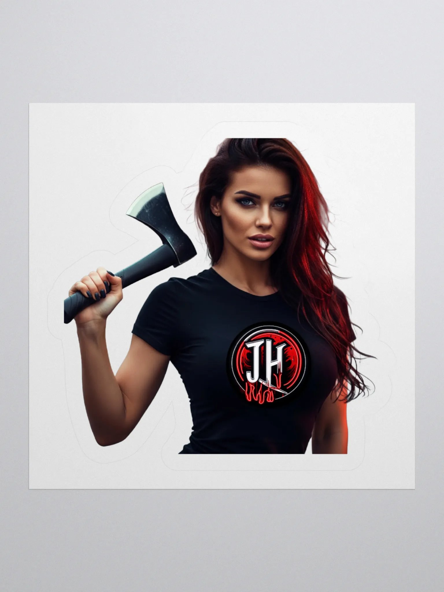Axe Me Again Chick Sticker product image (3)