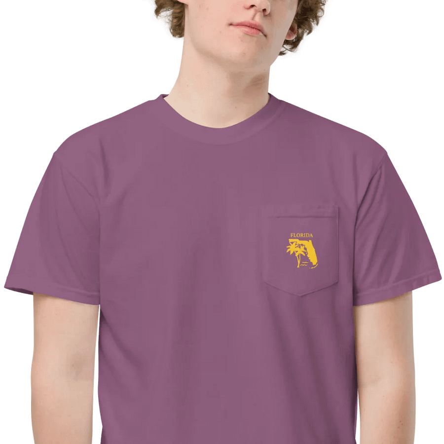 "Lido" Beach Pocket Tee Front & Back product image (10)