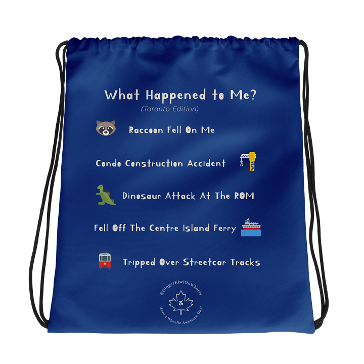 WHAT HAPPENED TO ME ? (Toronto Edition): String Backpack, TiLite Sapphire Blue product image (1)
